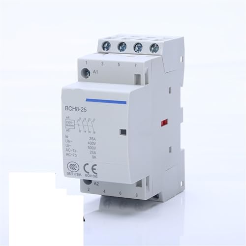 Contacteur 4P 220V AC 16A 4NO automatique domestique pour montage rail DIN