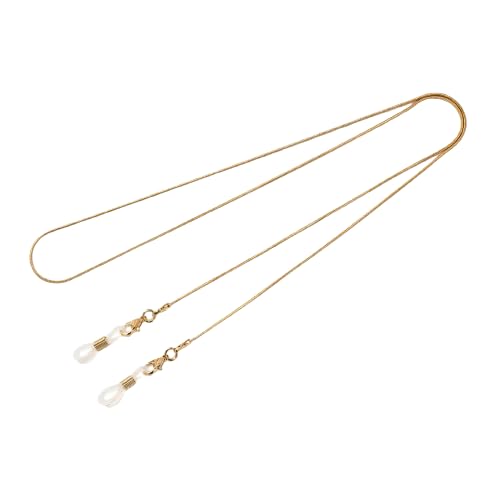 TESTET メガネチェーン マスクチェーン メガネストラップ マスクストラップ メンズ レディース ステンレス (ゴールド)