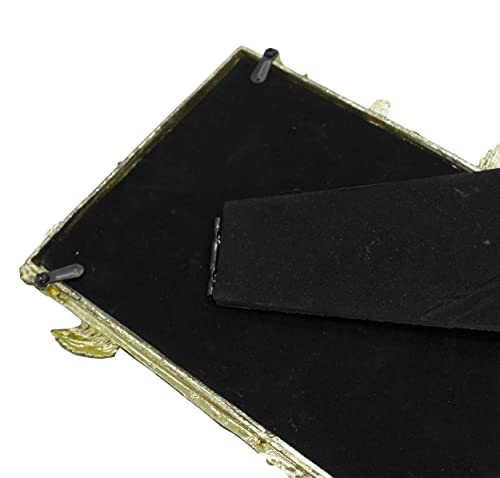 Tricune Floral Picture Frame 5X7, Vintage Photo Frame Made Of Metal And High Definition Glass For Table Top Display, Home Decor, Retro Photo Frame #TOP3