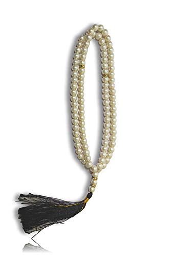 Image of Tasbih Islamic Salat Prayer Tasbeeh Crystal 100 Beads (Pearl) For Unisex Adult