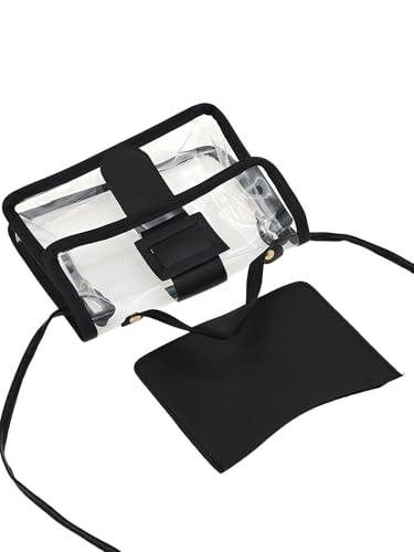 Women's Transparent PVC Shoulder Handbag Chain Crossbody Bags Clutch Purses Casual Bag4