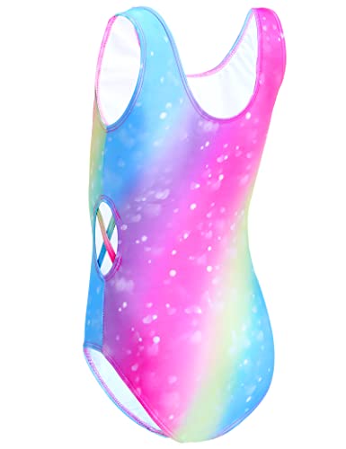 Image of TENVDA Girls Swimsuit Cut Out One Piece Swimwear Summer Beach Sport Bathing Suits for 2-12 Years Old Kids
