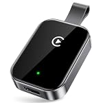 Wireless CarPlay Adapter, Wired to Wireless, Zero-Lag Bluetooth 5.4 Auto-Connect, Supports Original Remote Controls, Plug and Play(Silver Gray)