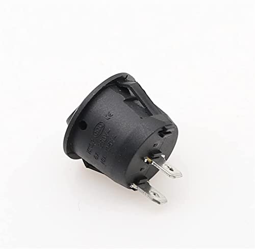 Switch de type rond SPST auto-verrouillable pour tableau de bord auto - 5