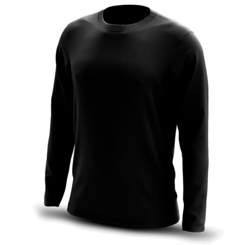 Camiseta Térmica Proteção Solar Uv 50+ Manga Longa Dry Fit (BR, Alfa, M, Regular, Branco)