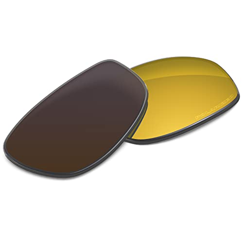Image of Performance Replacement Lenses Compatible with Oakley Monster Dog Polycarbonate Polarized Etched-Golden Yellow