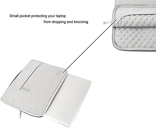 Image of MOSISO Laptop Sleeve Compatible with MacBook Air 13 inch M2 M1 2023-2018 /Pro 13 inch 2023-2016, Polyester Multifunctional Briefcase Bag, Gray