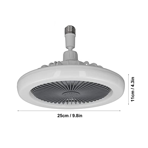 Ventilateur de plafond mini blanc avec lumière LED dimmable 30W - 6
