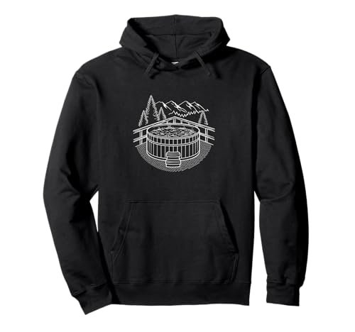 Cozy Mountain Whirlpool Hot Tub Pullover Hoodie