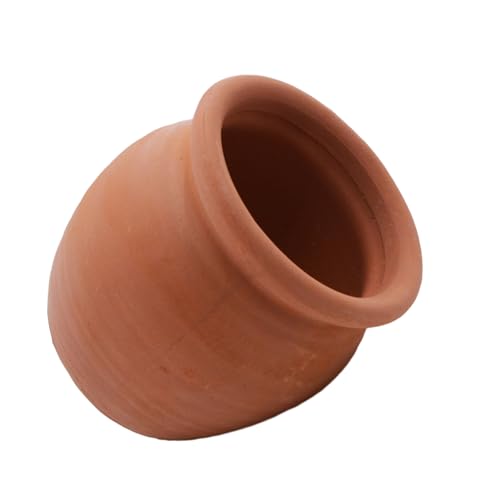 Image of AnRui Betta Fish Tank Decor Ceramic Jar Aquarium Accessories Decorations Cute Clay Pot Hideout Cave Ornaments for Small Fish, Shrimp, Cichlid to Play Hide Breed, Small