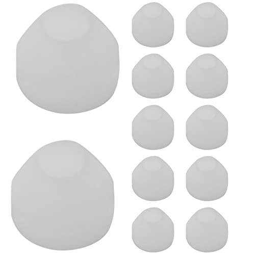 Fukun Boccole per Penne da 12 Pezzi Boccole per Penne Bianche Boccole per Penne Durevoli Antiaderenti Boccole Sintetiche per Tornitura di Penne di Finitura CA