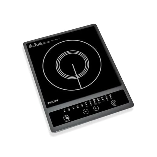 Philips HD4934/00 1300W Induction Cooktop With Triple MOV For 4Kw Surge Protection With Soft Touch Control | 7 Preset Menus | 3 Years Warranty On Coil, Black