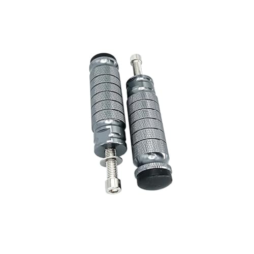 Repose-pieds pilote moto universels M8 en aluminium usiné 102x26mm finition premium