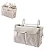 Bedside Caddy, Hanging Storage Organizer Bed Organizer Hanging Pocket Side of Bed Storage Pouch Dorm Bed Storage for Books Mobile Phones (-3117230063811)