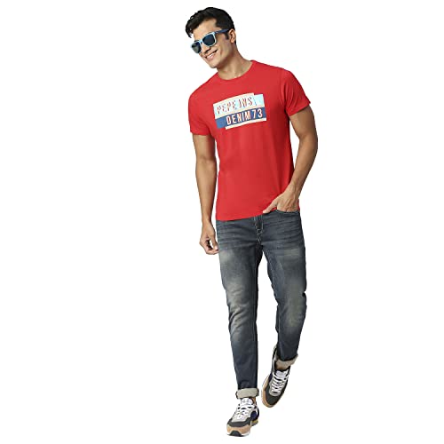 Image of Pepe Jeans Men Cotton Slim Fit T-Shirt