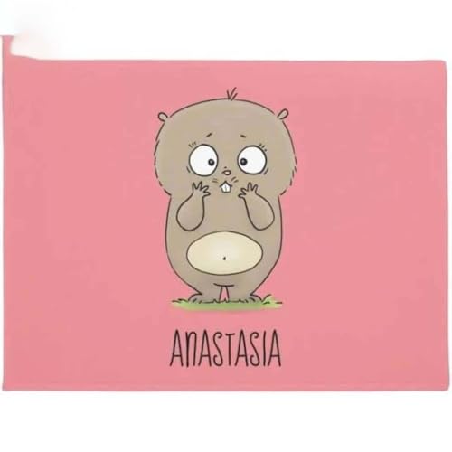 ���փ}�b�g �Y����ۂ����炵���ۂ������n���X�^�[�̖ʔ��������Ɖ��O 50×80cm doormat Forgetful Adorable Chubby Hamster Funny Indoor And Outdoor