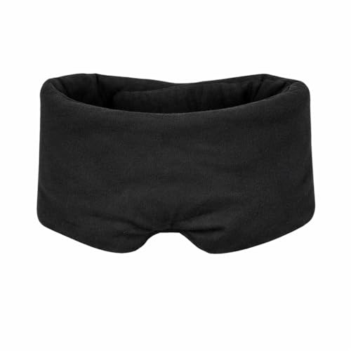 Image of Store2508 Cotton Sleep Mask Blackout Comfortable & Breathable Eye Mask For Sleeping Adjustable Blinder Blindfold Airplane With Travel Pouch Best Night Companion Eyeshade For Women Men Kid (Black)