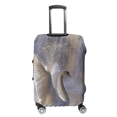 Luggage Covers for Suitcase Travel Luggage Cover Suitcase Protector Flapping Wings in Water Elastic Suitcase Cover Washable Baggage Covers Fit 21-32 Inch Luggage4
