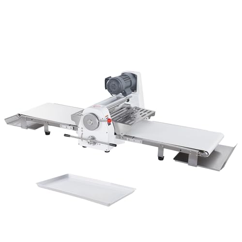 Happybuy Commercial Dough Sheeter Machine, 15.7-Inch, Electric, 0-1.4