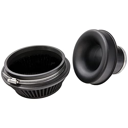Filtre à air universel PRORAM à haut débit avec trompette 83 mm en silicone - 3