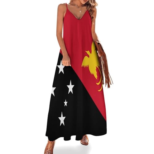Robe longue grande taille fluide rouge pour un look d'été décontracté et léger