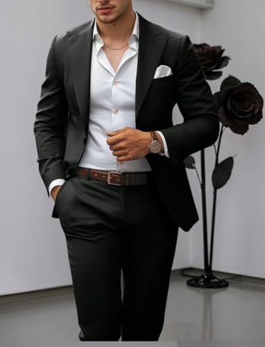 Suits for Men Slim Fit Mens 2 Piece Suit Tuxedo for Men's Suits Slim Fit Wedding Birthday Party Formal Business2