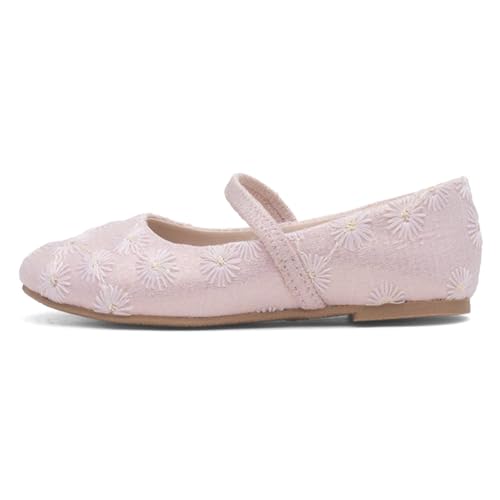 Lilley Sparkle Girls Pink Flower Ballerina Shoe - Size 13 Child UK - Pink