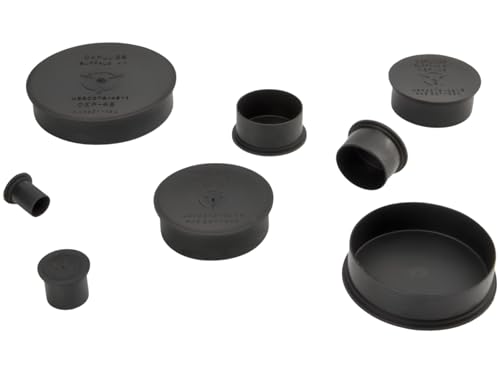 Image of Caplugs CEP-24 CEP Series - Plastic Conductive Plug for Threaded Non-Threaded Connectors, 40 Pack, Black EVA, Nominal Thread Size 1-1 /2-18 inch, Mechanical Protection, Electrical Shields, Low Resistance