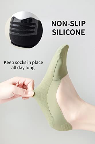 10/20 Pairs No Show Socks for Women Non-slip Low Cut Liner Socks Invisible Ice Silk Socks2