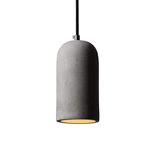 Lámpara de techo de concreto gris moderna con casquillo E27 y cable textil para comedor