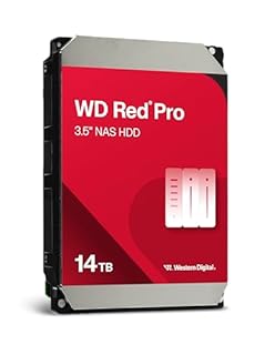 WD Red Pro 14TB NAS Hard Disk Interno 3,5" - 7200 RPM, SATA 6 Gb/s, CMR, Cache da 512MB