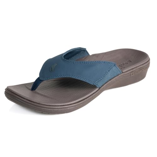 Image of PowerStep Archwear, Women's Arch Supporting Thong Sandal, Women's Orthotic Casual Dress Flip Flop, Shock Absorbing Sole, Plantar Fasciitis Relief, Neutral Arch, Lightweight, Non-Slip Tread