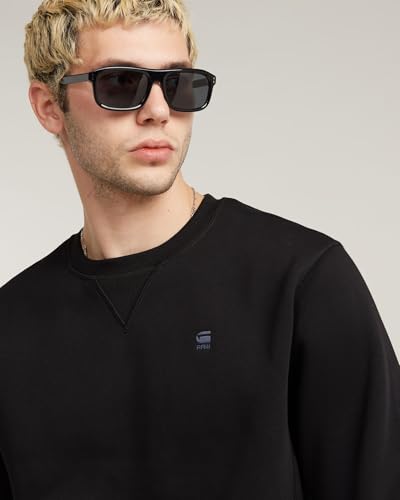 Miniatura 3 de G-Star Raw Sudadera Premium Core Para Hombre, Negro Dk Black D16917-C235-6484 , Xxl