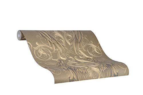 marburg Wallpaper Gold Baroque Crown Noble Classic Collection Glööckler Imperial Bedroom Living Room Made in Germany 10,05m X 0,70m 52540 Known from The TV! - Image 2