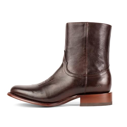 Image of 7L SIETE LEGUAS - Men's Leather Cowboy Zip Boot with Leather Sole style 11200