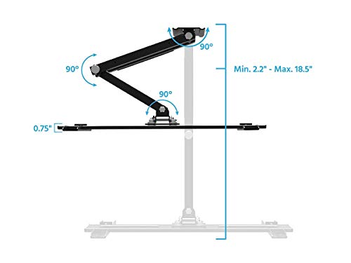 Image of Monoprice Premium Full Motion TV Wall Mount Bracket Outdoor Waterproof, Corrosion Resistant for 32 inch to 100 inch TVs up to 110lbs, Max VESA 400x400