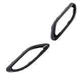 Generic Copri Terminali di Scarico Sinistro e Destro per Classe C W205 Adatti per MG Line 2015-2018, ABS Resistente con Finitura in Fibra di Carbonio Hydro Dip, 1 Paio Facile Installazione