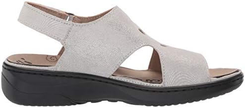 Propét Women's Gabbie Sandal, Silver, 10.5 X-Wide | Image 5
