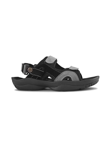 Image of Prolific Men's Casual Outdoor Sandals | Lightweight Comfort Sandals with Cushioned Sole | Durable Anti-Skid Velcro Strap Floaters for Men | Outdoor & Dailywear