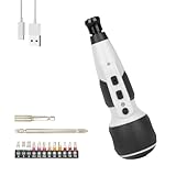 SENTOOL 電動ドライバー 小型 ペン型 手動兼用 USB Type C充電式 電池の残量表示機能付き 充電式ドライバー 家具の組み立て・手作りインテリアに 女性や初心者でも簡単に使える 収納ケースは付属しません2025年新型 (単速)