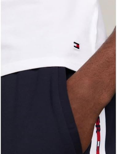 Tommy Hilfiger Erkek STRETCH CN TEE SS 3PACK Shirt Black/White/Grey Heather XL - Görsel 6