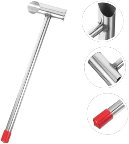 NUOBESTY Marshmallow şeker kaşığı paslanmaz çelik ergonomik el kaşığı tekrar kullanılabilir paslanmaz çelik kaşık mutfakta marshmallow üretimi için - Görsel 2