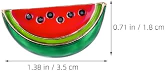 SAFIGLE Watermelon Enamel Pin: Watermelon Brooch Cute Fruit Brooch Pin Lapel Pin Food School Teacher Enamel Lapel Pin for Summer Gifts Birthday Lapel Collar Accessories 3pcs