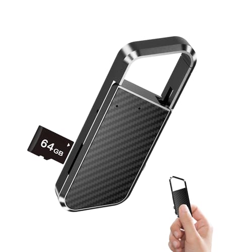 NekSide Mini Registratore Vocale - 64GB, 1600 Ore Archiviazione, DSP3.0