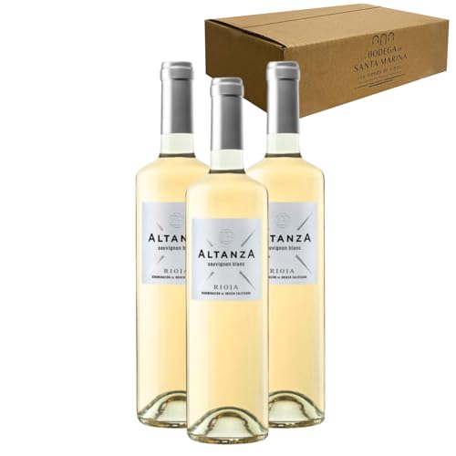 Altanza Blanco - Ideal para Maridar con Pescados y Arroces - Pack 3 Botellas 75cl