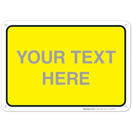 Personalized Custom Yellow Background Customize for Office, Business, Workplace, Home,