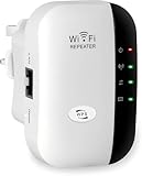 2026 Newest WiFi Extender, WiFi Booster, WiFi Repeater, Covers Up to 3000 Sq.ft and 45 Devices, Internet Booster - with Ethernet Port, Quick Setup, Home Wireless Signal Booster, UK plug (White2026, S)