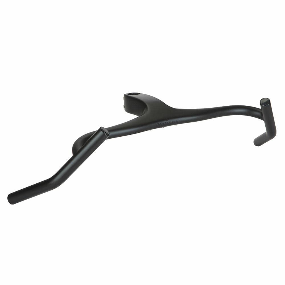 Kierownica szutrowa z włókna węglowego Exotropism Zintegrowana kierownica do roweru szosowego z mocowaniem Code Meter 28,6 mm Kierownica rowerowa z mostkiem (100-420-620 mm, stojak na komputer typu