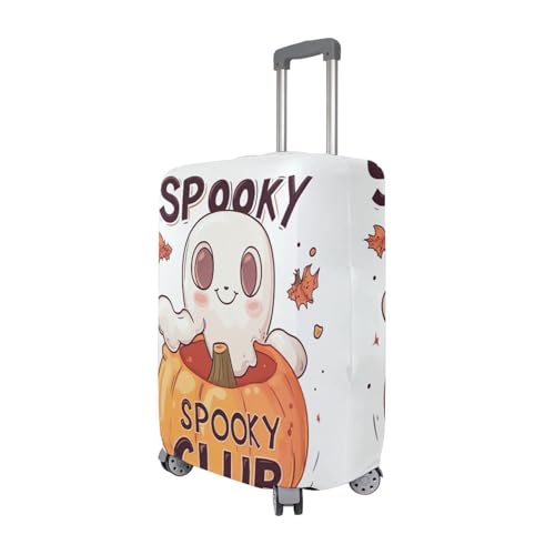 Spooky Club Luggage Cover for Suitcase, Elastic Travel Protector with Zipper, Washable Anti-Scratch Dustproof Luggage Sleeve Fits 18-20 Inch3