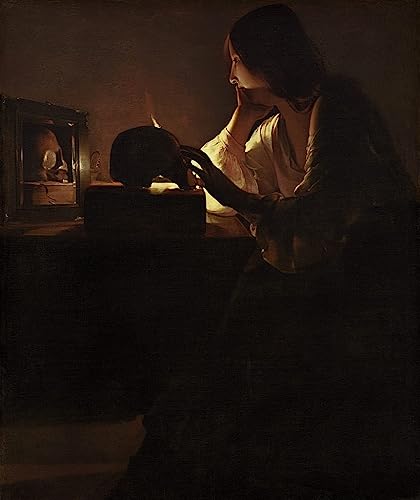 Art imprime de Georges De La Tour, une œuvre d'art sur toile raffinée